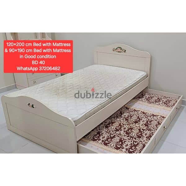 King size bed and 5 door wardrobe & other items for sale 8