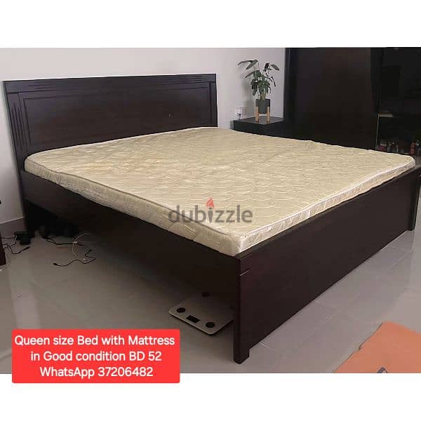 King size bed and 5 door wardrobe & other items for sale 13