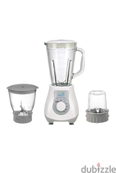 Zenet multiblender with 3 jars. 1.5L of glass jar with 3 types of blade