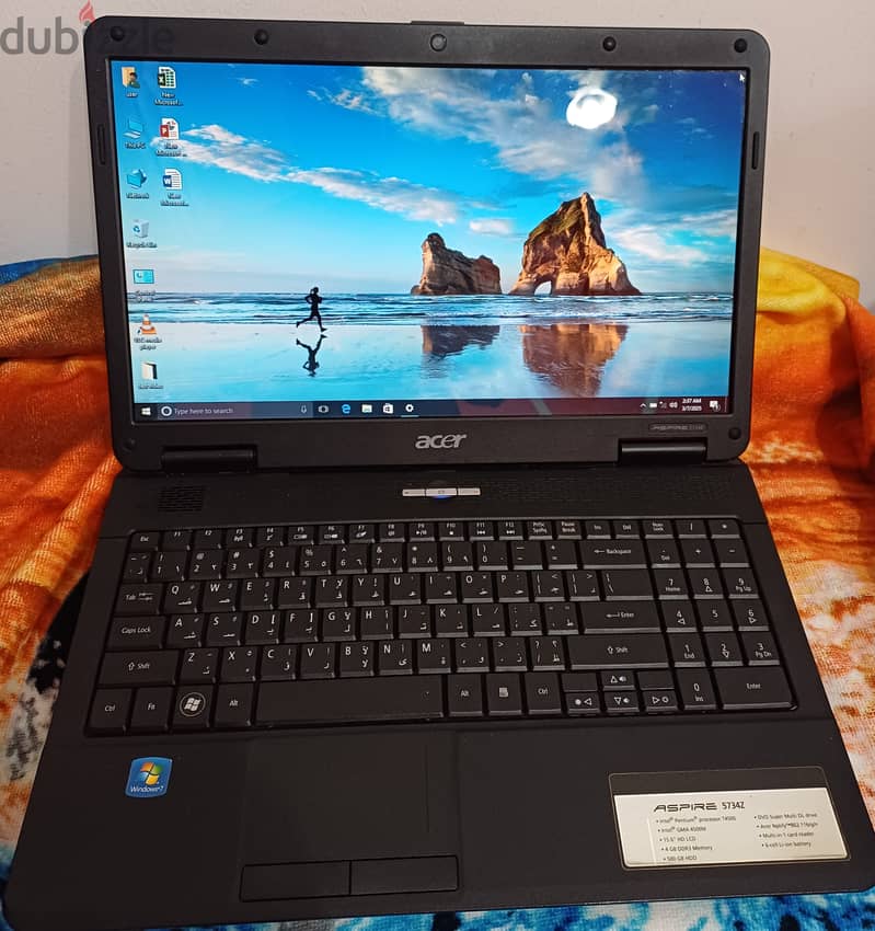 hello i am sale acer laptop intel pentium pressor ram 4gb hard dic 320 5