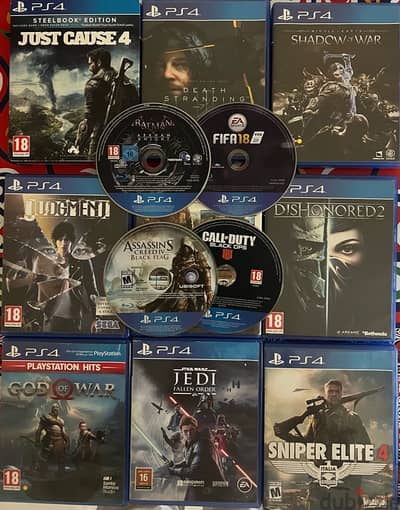 PS4 games for slae