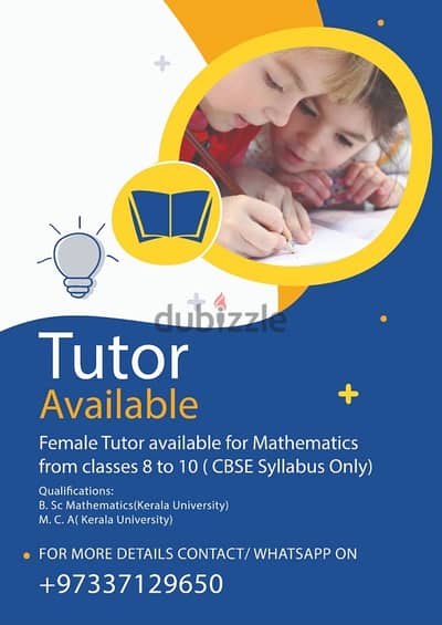 Mathematics and Science tuition available in East Riffa