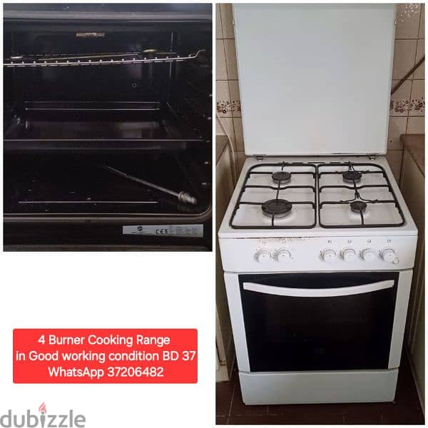 4 Burner Cooking Range and other items for sale with Delivery 0