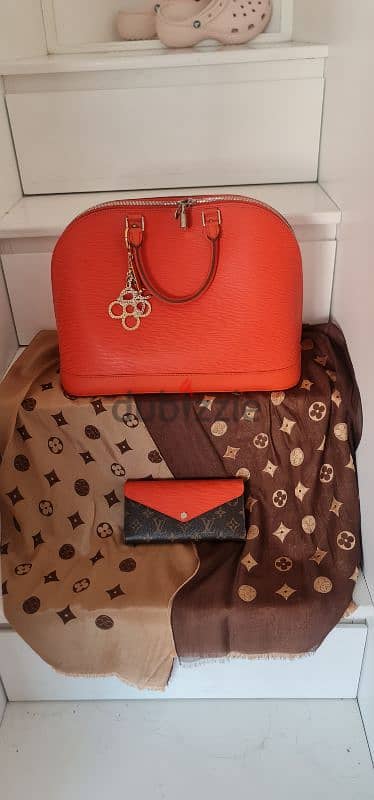 Louis Vuitton Piment Epi Leather Alma PM Bag 5