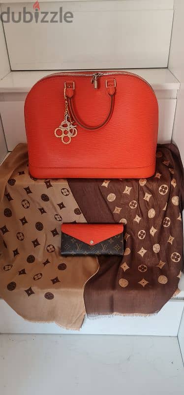 Louis Vuitton Piment Epi Leather Alma PM Bag 6