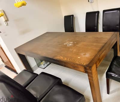 Large Wooden Dining table