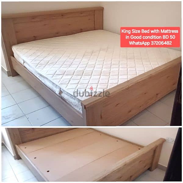 Single wooden bed with mattress and other beds for sale 14