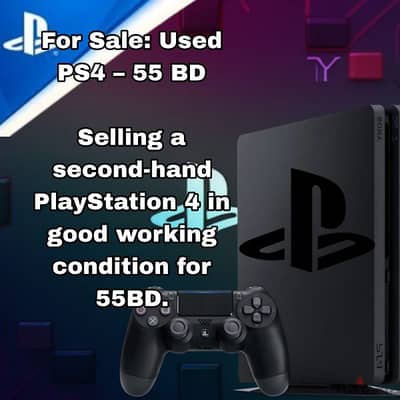 ps4 console for sale price 49bd message me for more information