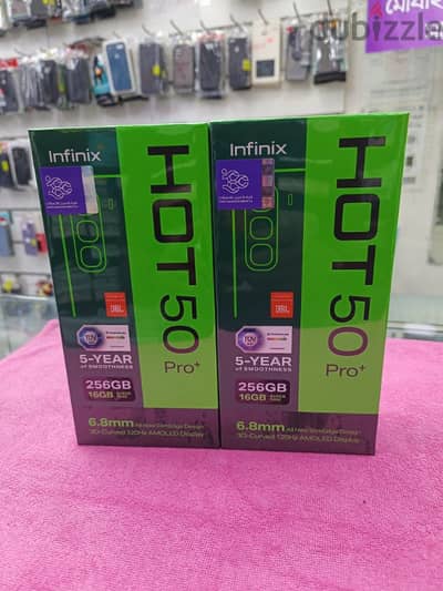 infinix hot 50 Pro plus 8+8.16 GB ram 256 GB brand new seal pack