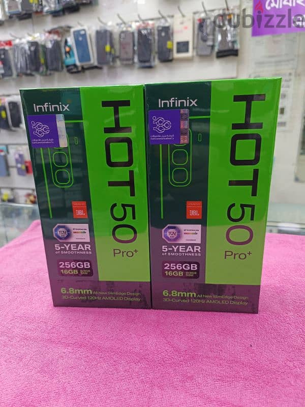 infinix hot 50 Pro plus 8+8.16 GB ram 256 GB brand new seal pack 0