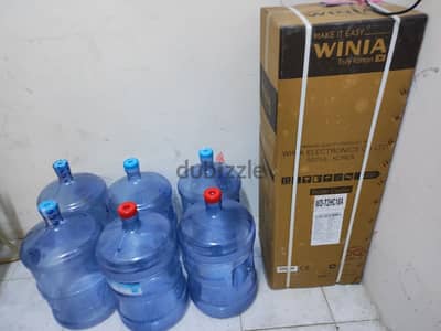 Winia Water Cooler + 6 Empty Bottles