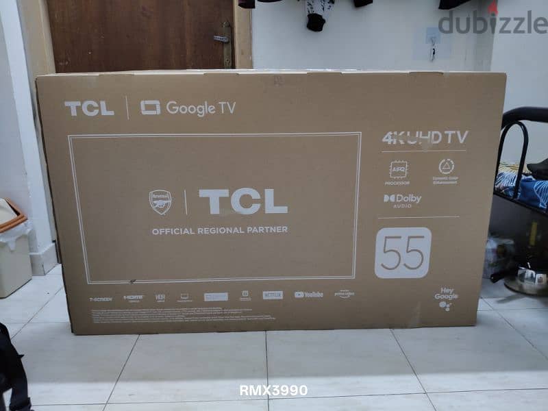 New TCL 55inch 4KUHD TV for sale 1