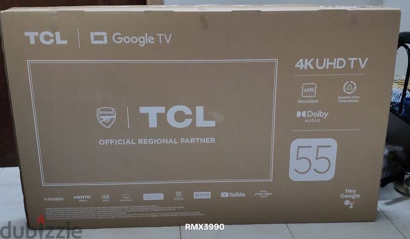 New TCL 55inch 4KUHD TV for sale 2