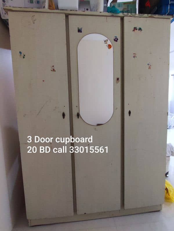 Single bed set, 6 Door wardrobe,3 doors cupboard, Dining table 8 chair 2