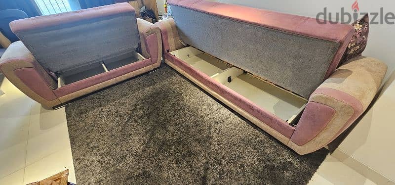 Danube sofa 3+2, crafted coffee table and ikea carpet 1