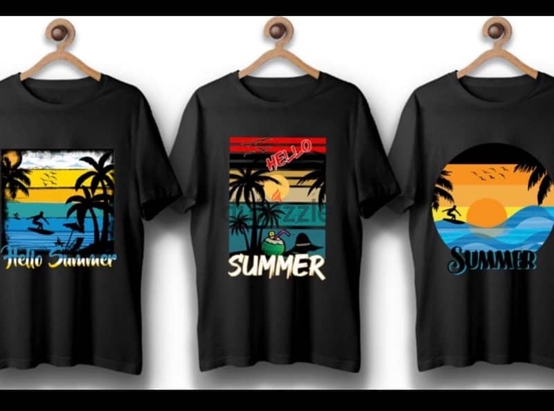 Customized designs for t-shirts and other branded merchandise. 2