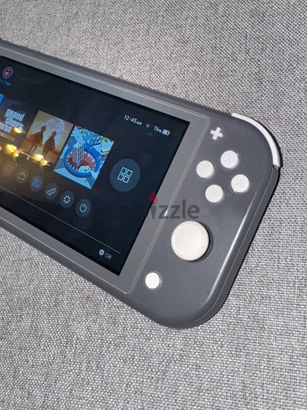 switch lite grey works well, screen protector, analog covers 5