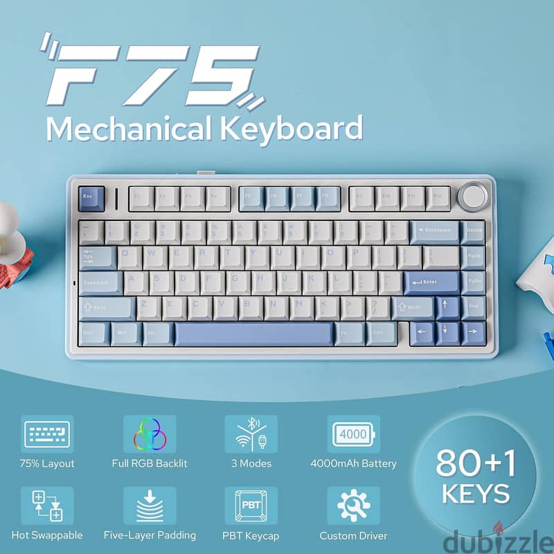 EPOMAKER x Aula F75 Wireless Mechanical Keyboard 2