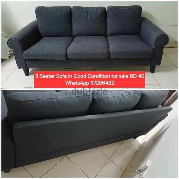 L Shape Sofa cum bed with Storage and other items for sale 4