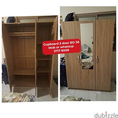 cupboard 3 door and other household items for sale with delivery