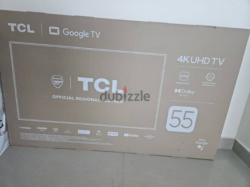 تلفزيون  ذكي فور كيه تي سي ال  TCL 4K G/Smt LED TV 55V6B 55in 0