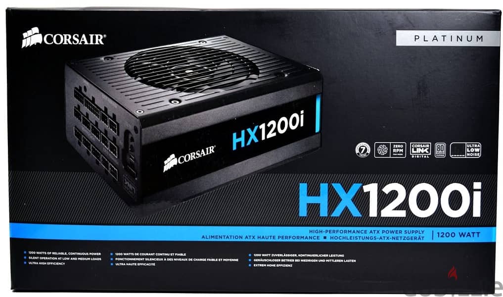 Corsair HX1200i Platinum-Rated & Fully Modular Power Supply (1200w) 0