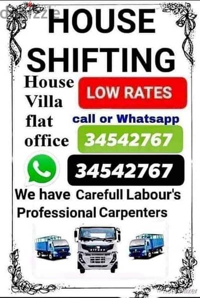 House shifting services mover packers  all BAHRAIN