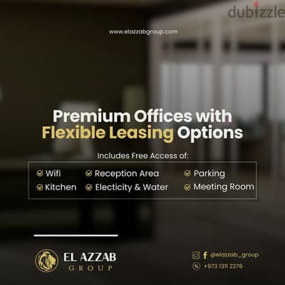 ζδ] Fully Equipped Offices for rent at El azzab