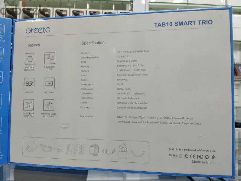 Oteeto Tab 10 Trio 512 GB 1