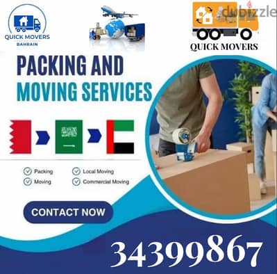 Quick Movers Bahrain, Furniture Moving Packing, House Shifting,