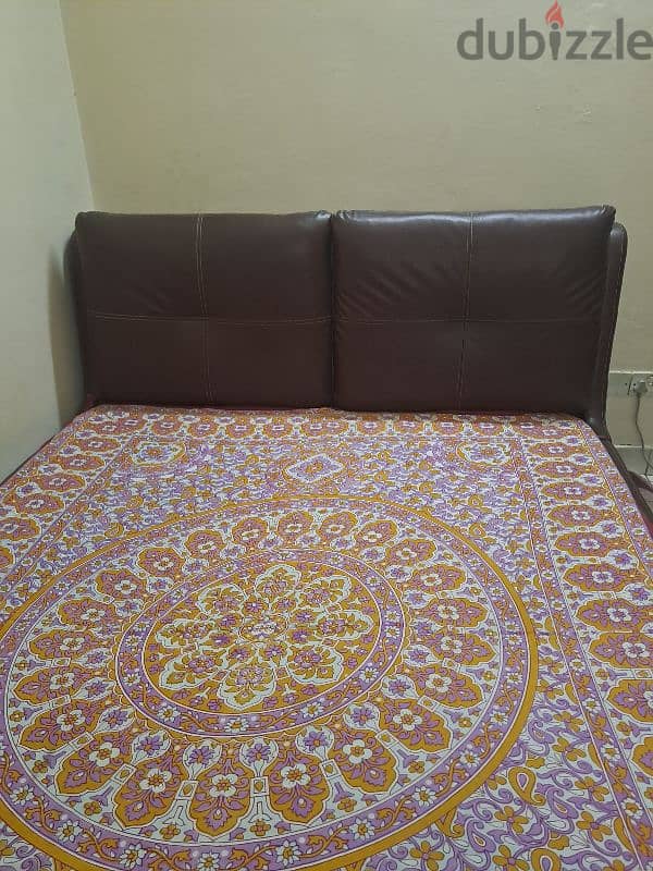 table with 5 chairs. , Queen size bed with mattress 2