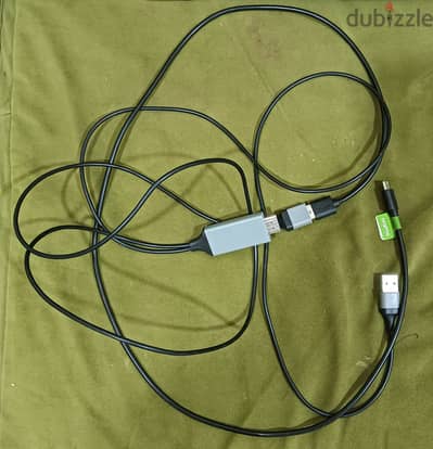 Casting to TV screen HDMI cable USB connection to phone