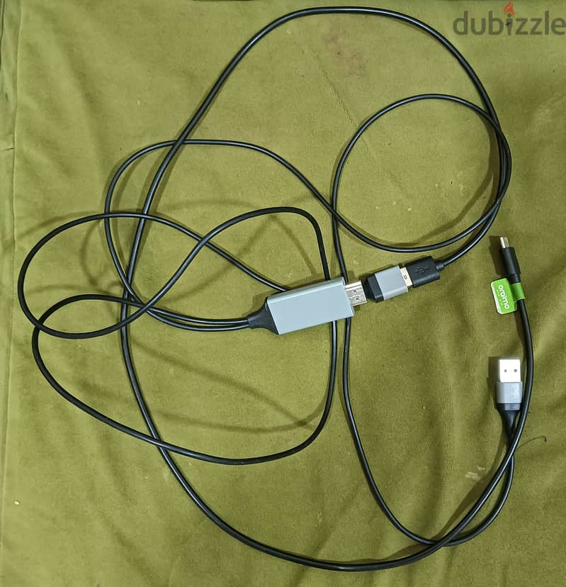 Casting to TV screen HDMI cable USB connection to phone 0