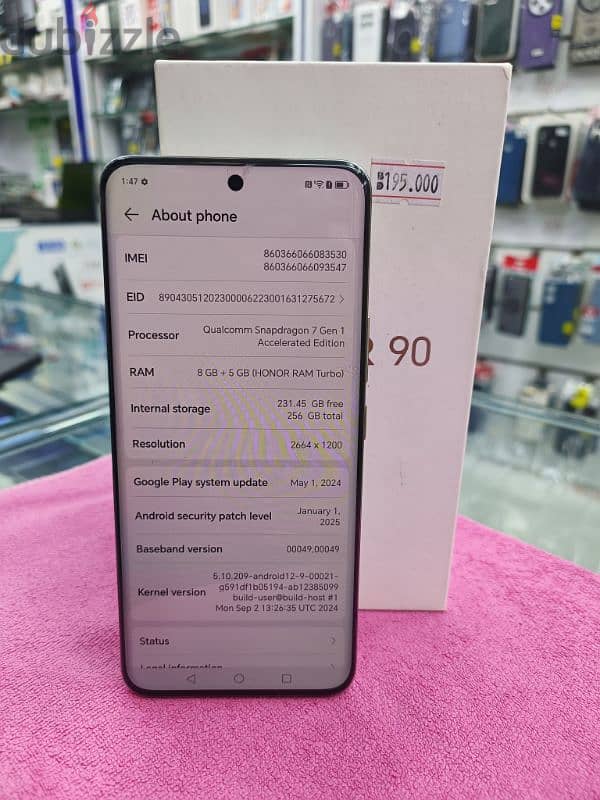 HONOR 90 5G  8+5gb ram 256gb storage 3