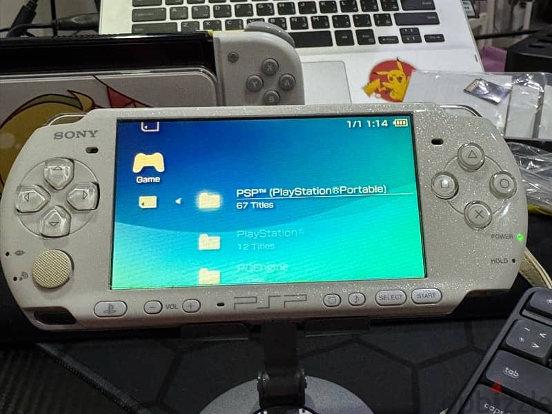 sony psp3000 modded 64gb 70 games usb charger new battery 0