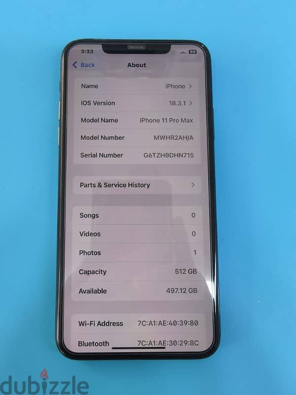 iPhone 11 Pro max. . . 512GB 1