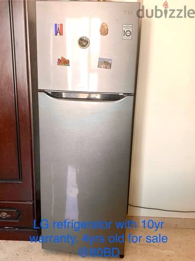 LG Refrigerator (Grey) 4 years old for Sale