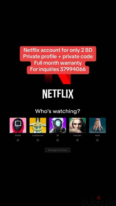 shihid vip  + netflix Premium 4k  sharing accounts