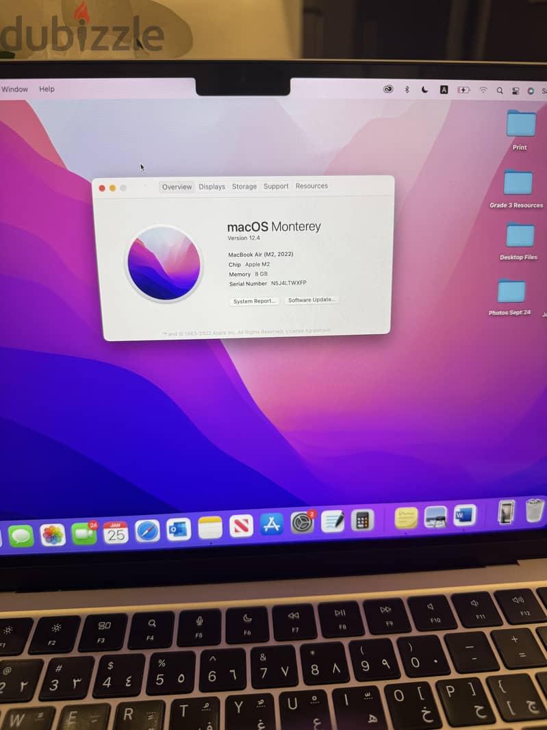 Apple MacBook Air M2 (2022) 8 GB - Starlight colour 2