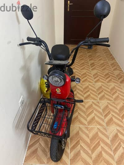 Two wheeler electric scooter