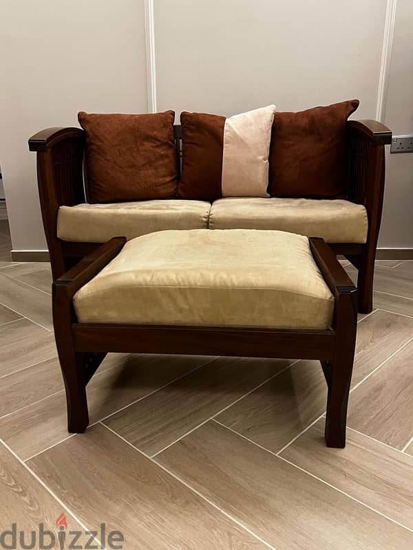 small sofa with bench chair 0