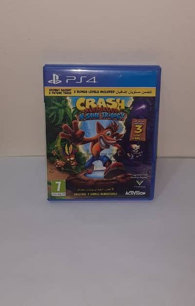 crash trilogy ps4 (3 games)