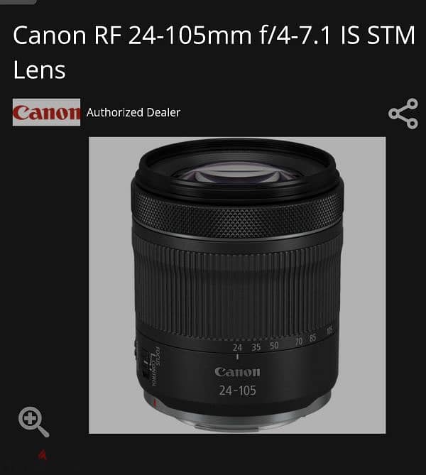 I need Canon Rf lens 1