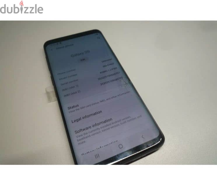 Samsung S9 Dual SIM very good battery performance only screen crack 4