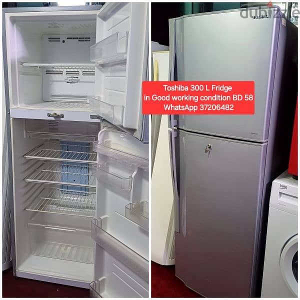 Toshiba 300 L Fridge and other items for sale with Delivery 0