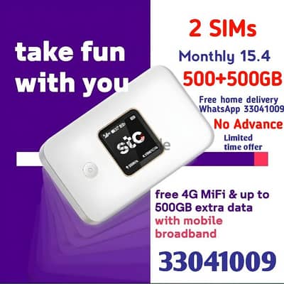 STC Mobile broadband with free Router or Mifi and Delivery