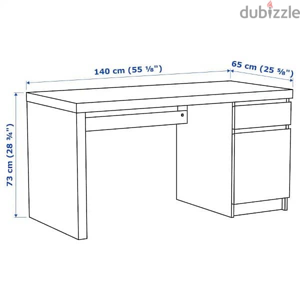 Great IKEA white study table 7