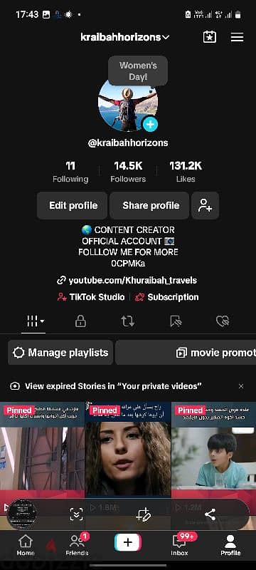 Tiktok account for sale 14.7k