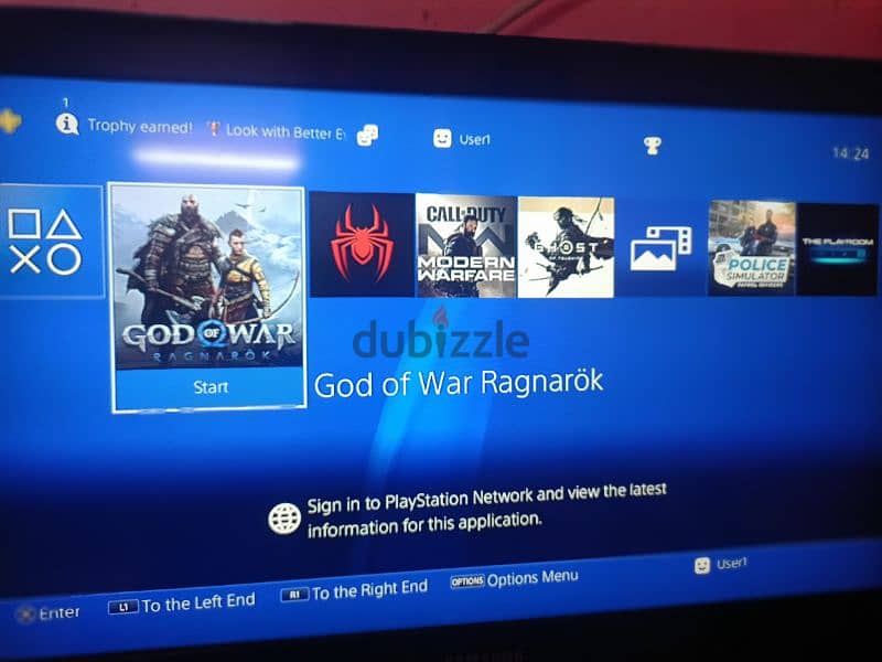 ps 4 good condition and 6 game install 1