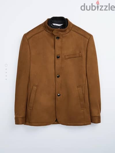 ZARA - CONTRAST FAUX SUEDE BLAZER